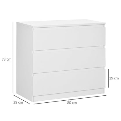 3-Draw - Chest of Drawers / Storage Organiser Unit