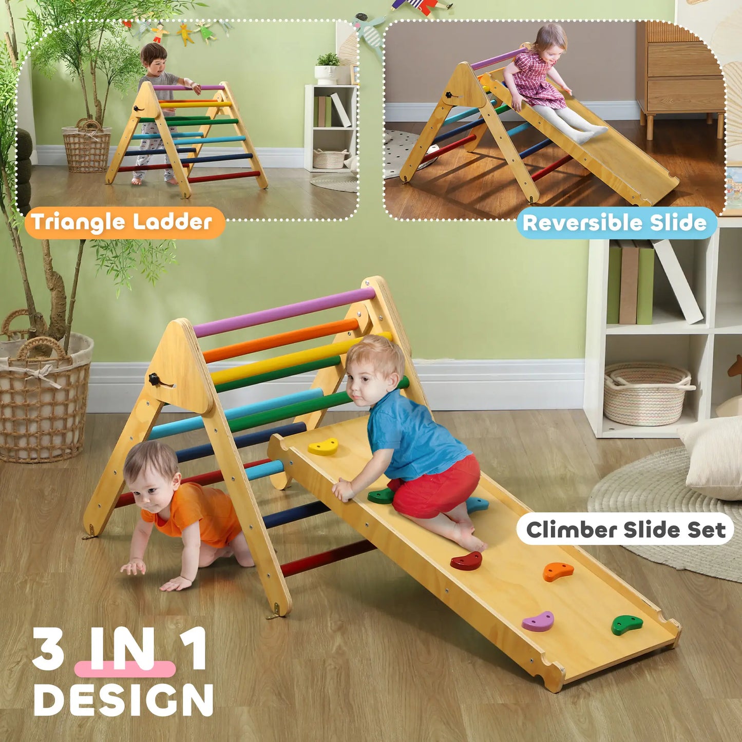 Triangular Climbing Frame with Ramp