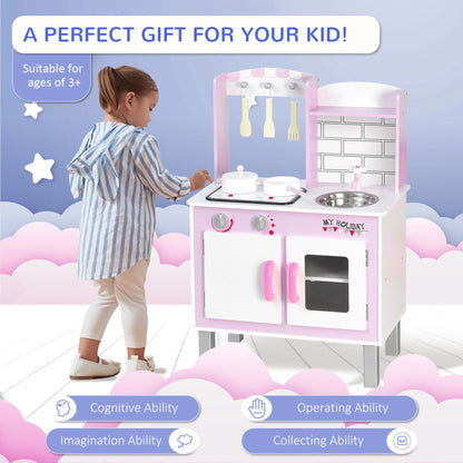 Toy Kitchen Playset with Accessories Included