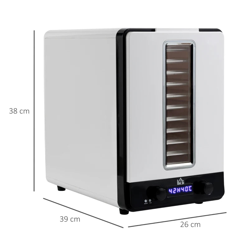 11-Tier - Food Dehydrator 550W with 40-70℃ Adjustable Temperature, 1-48h Timer and LCD Display