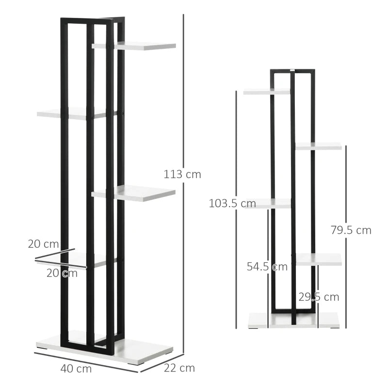 5-Tier Plant Pot Stand / Flower Rack Shelving Organiser