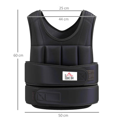 10kg Adjustable Weighted Vest with 38 Weight Bags