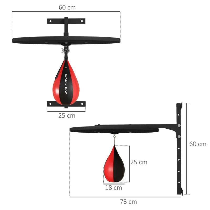 Wall Mounted Speed Ball / Speed Bag Platform with Pump and Mounting Kit