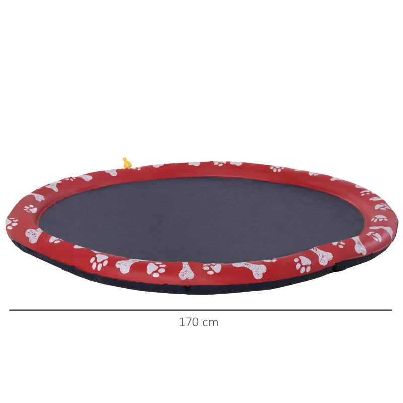 170cm Dog / Pet Splash Pad with Water Fountain Style Cooling Jets & Anti Slip Base