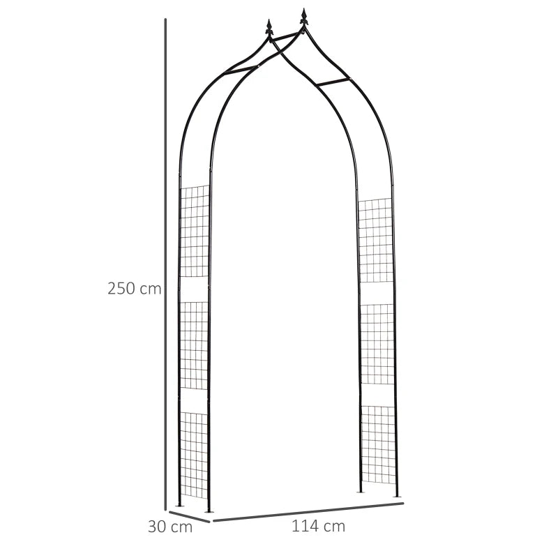 Vintage Style Garden Arch Trellis for Garden or Event Decoration - 8ft