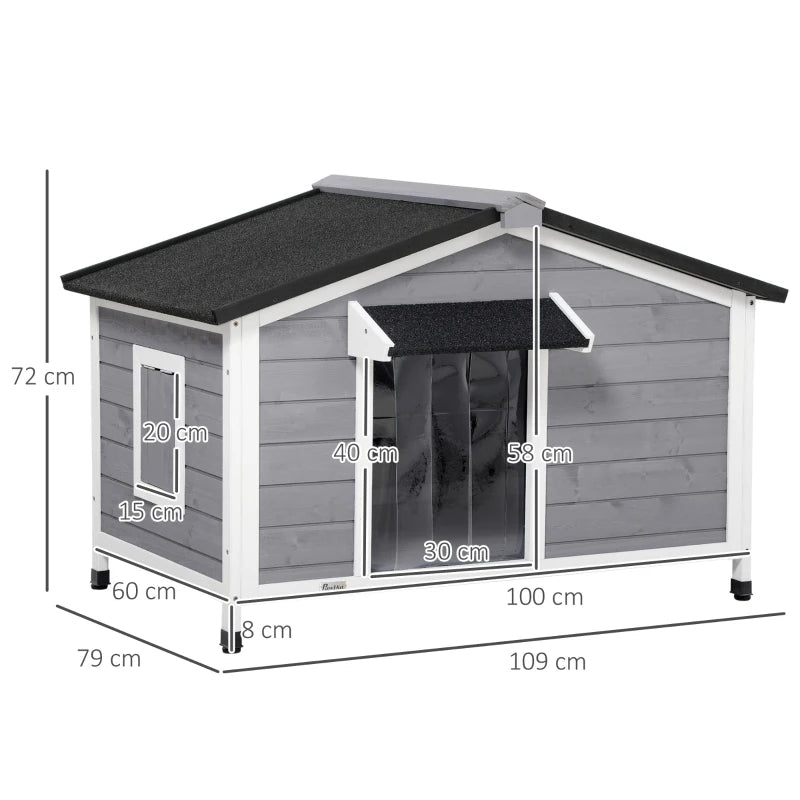 Indoor / Outdoor Dog House / Pet House with Openable Roof for Easy Access Cleaning