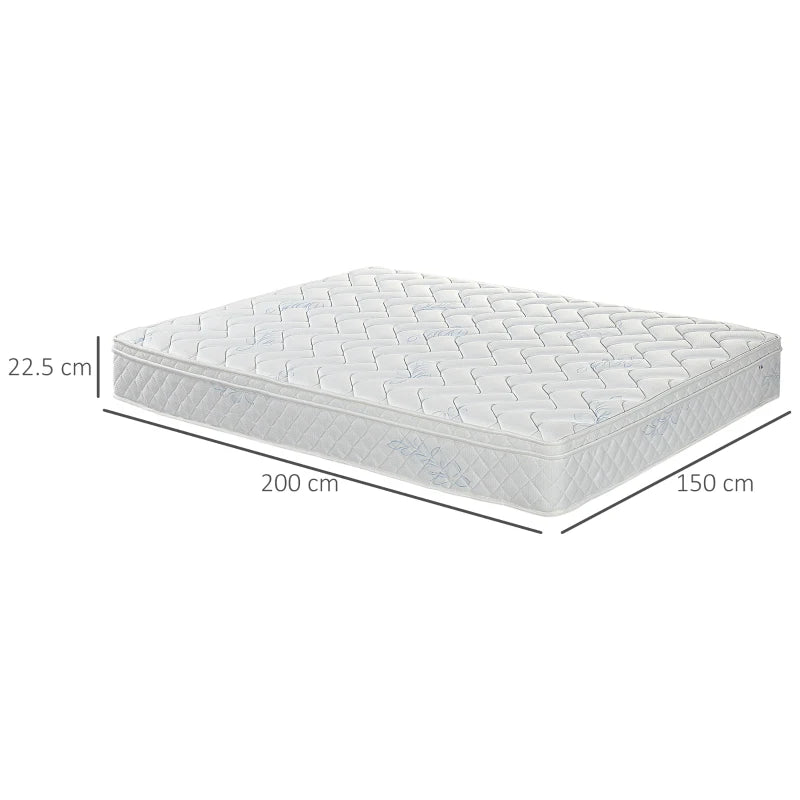 King Size - Pocket Sprung Mattress with Breathable Foam and Individually Wrapped Spring