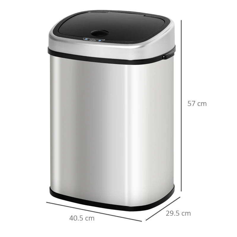 Touchless Motion Sensor Dustbin Automatic Lid - (batteries not included) - 48L