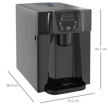 2in1 Water Dispenser & Ice Maker with 3L Tank and Adjustable Ice Cube Sizing