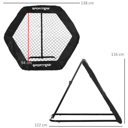 Rebounder Football Net with 5 Adjustable Angles