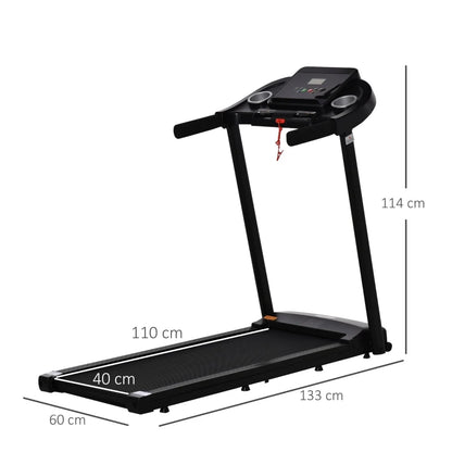 12km/h - Electric Motorised Treadmill with LED Display and Multifunctional Buttons