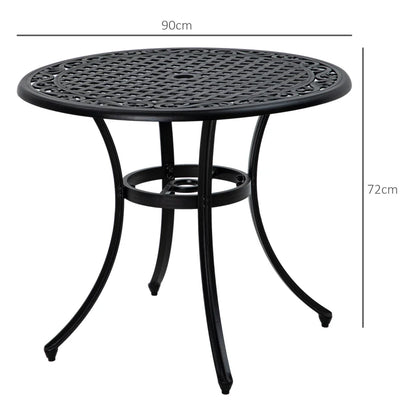 Round Bistro Table with Parasol Hole - (Table Only)