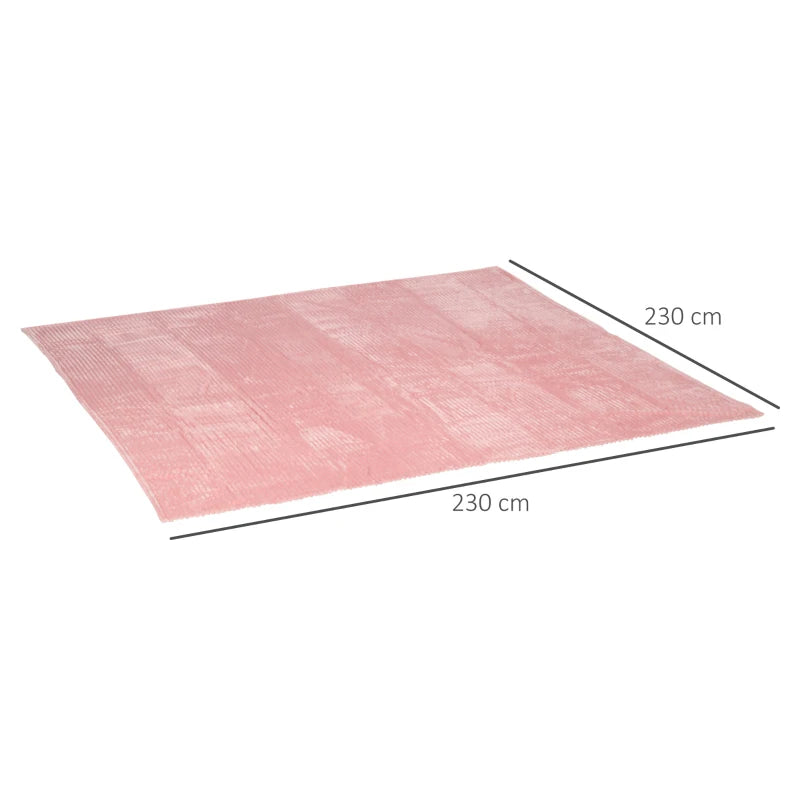 Large - Pink - Fleece Blanket / Reversible Warm Throw (King Size)