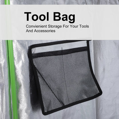 Grow Tent Reflective Mylar Hydroponic with Adjustable Vents and Floor Tray for Indoor Plant Growing