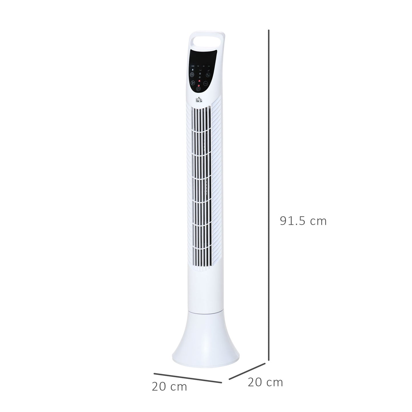 36" Freestanding Tower Fan, Pedestal Fan with 3 Speed 3 Mode, 7.5h Timer, 70 Degree Oscillation, LCD Panel