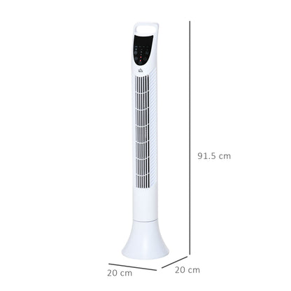 36" Freestanding Tower Fan, Pedestal Fan with 3 Speed 3 Mode, 7.5h Timer, 70 Degree Oscillation, LCD Panel