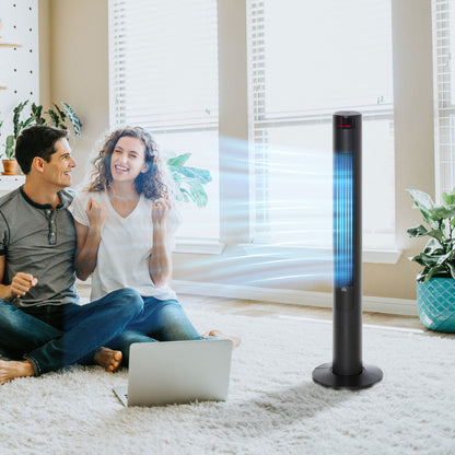 46" Oscillating Tower Fan with Remote Control, 12H Timer, 3 Speed, 4 Modes, Quiet Cooling Fans