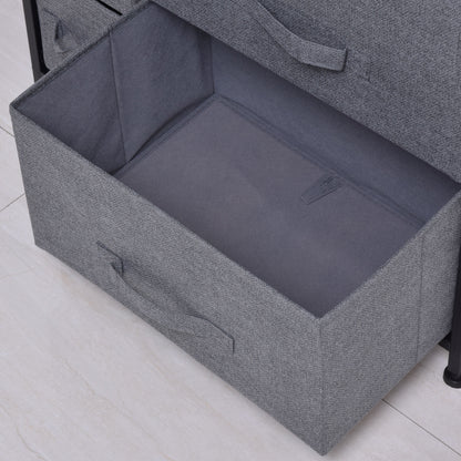 Chest of Drawers with 7 Drawers, Fabric Drawers with Large Storage Space, Drawers Dresser with Metal Frame