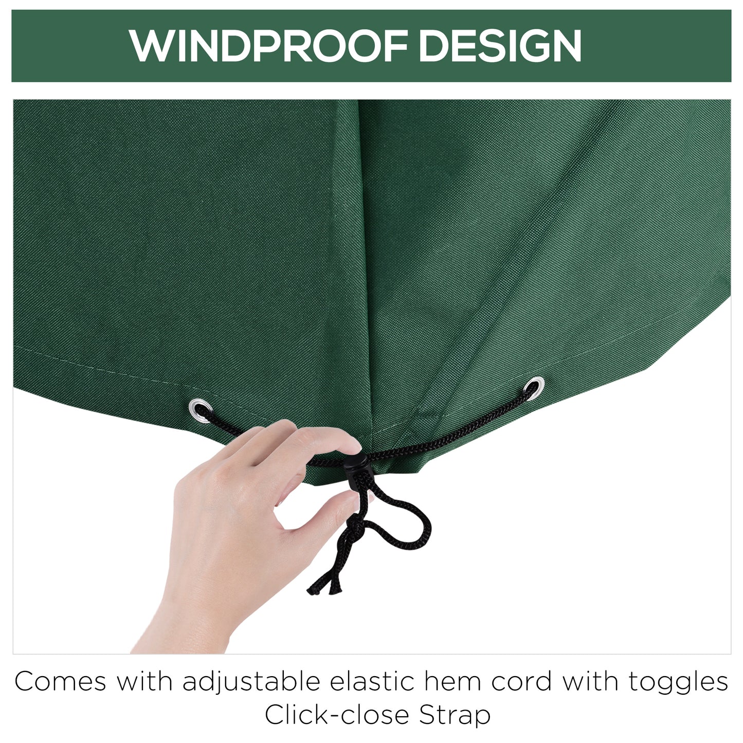 Outdoor Garden Furniture Cover Waterproof, Anti-UV 600D Heavy Duty Oxford Fabric Patio Furniture Cover for Rectangular Sofa T