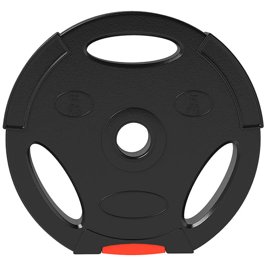 Weight Plates Set, with Two 5kg and Two 2.5kg weights, Black