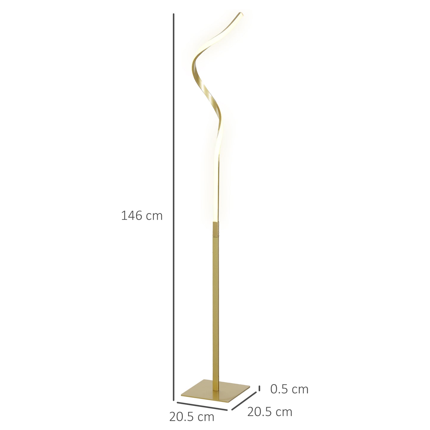 LED Floor Lamp with 3 Adjustable Brightness, Modern Dimmable Standing Lamp with Foot Switch for Bedroom, Living Room
