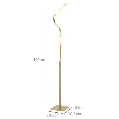 LED Floor Lamp with 3 Adjustable Brightness, Modern Dimmable Standing Lamp with Foot Switch for Bedroom, Living Room