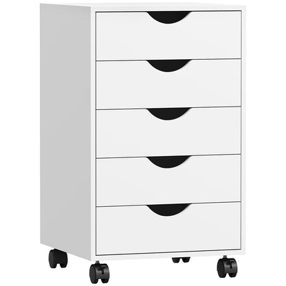 Five-Drawer Filing Cabinet - White
