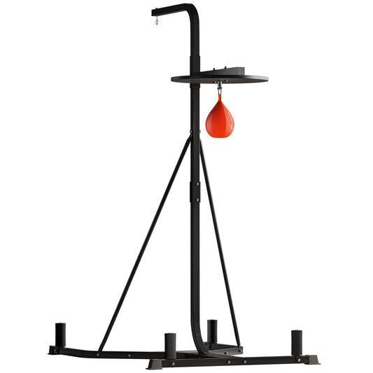 Adjustable Freestanding Speedbag, Punch Bag Hanger, Black