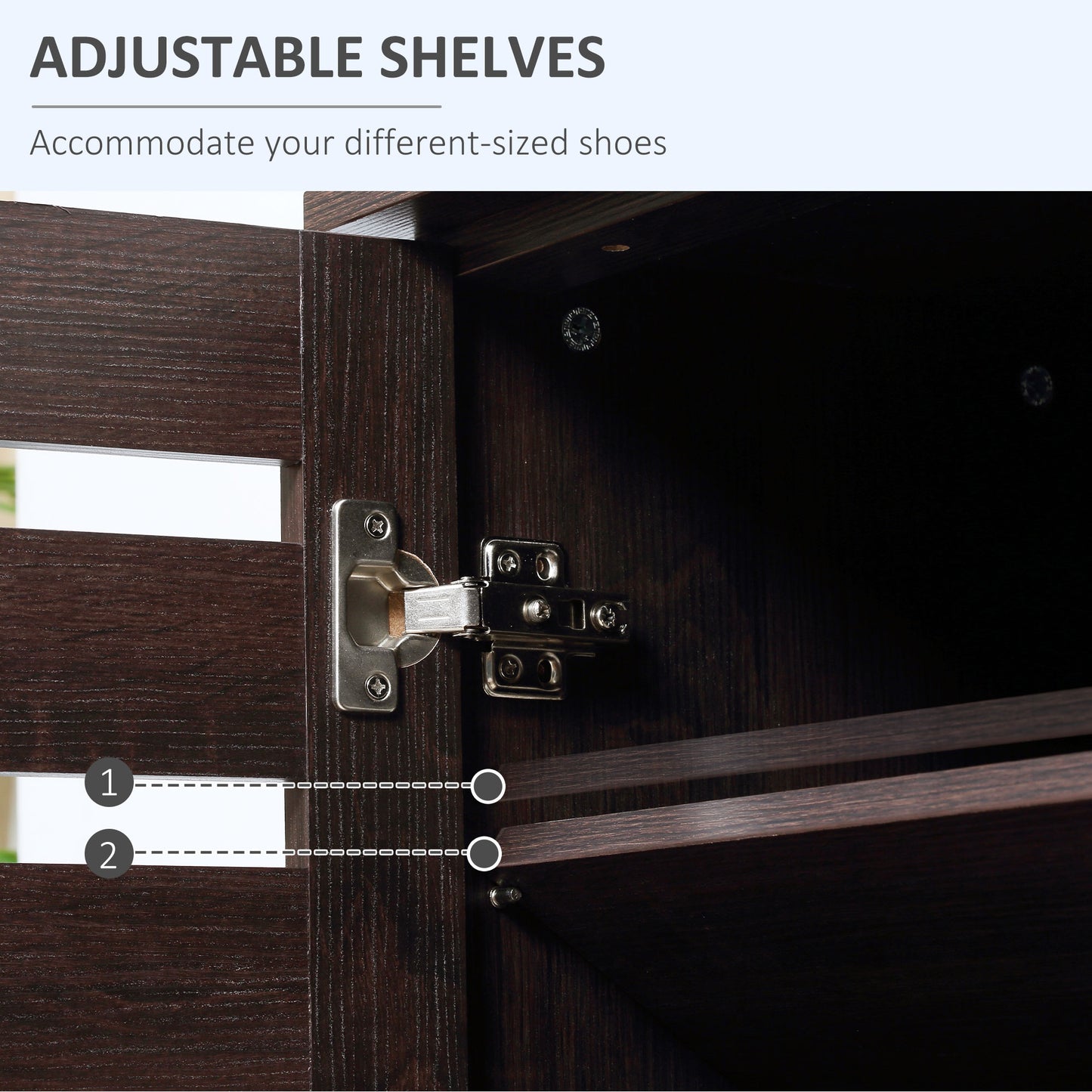 15 Shoe Storage Cabinet - Wood-Effect