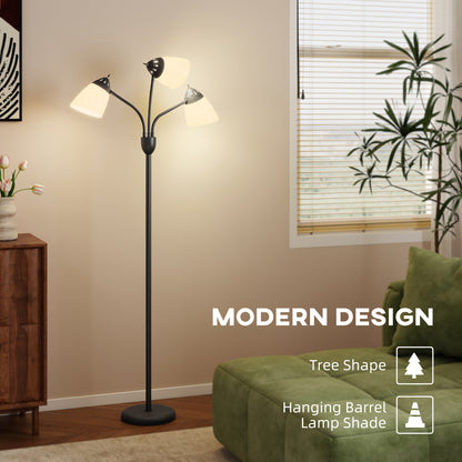 Arc Tree Floor Lamp with 3 Adjustable Rotating Lights and 3000K/4500K/6500K Colour Temperatures