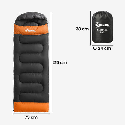 Sleeping Bag for Adults, Lightweight & Compact Sleeping Bag, 3 Seasons, Grey
