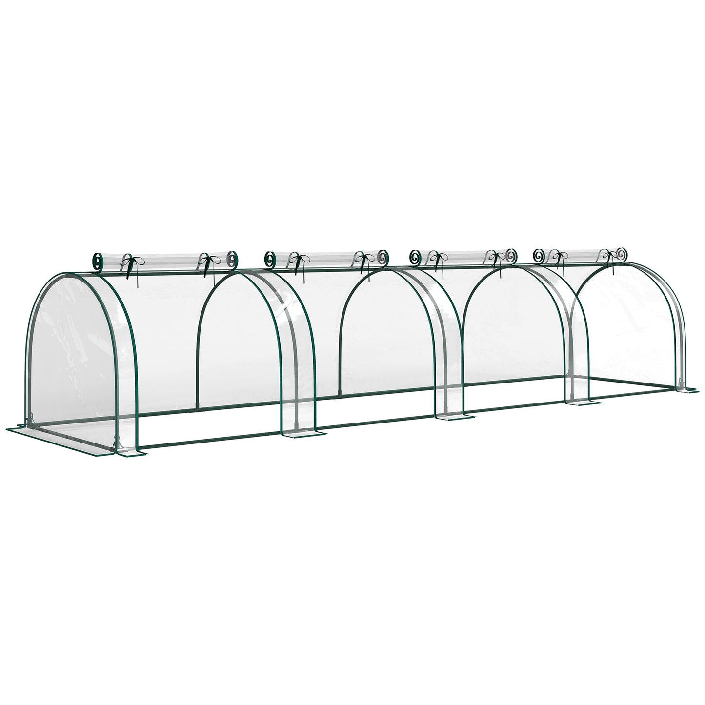 395 x 100 cm Low Tunnel Greenhouse - Clear