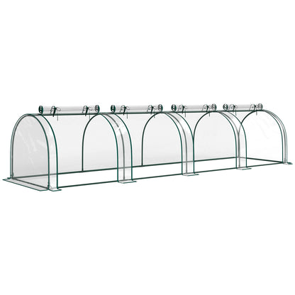 395 x 100 cm Low Tunnel Greenhouse - Clear