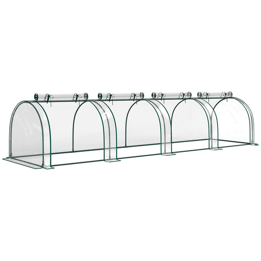395 x 100 cm Low Tunnel Greenhouse - Clear