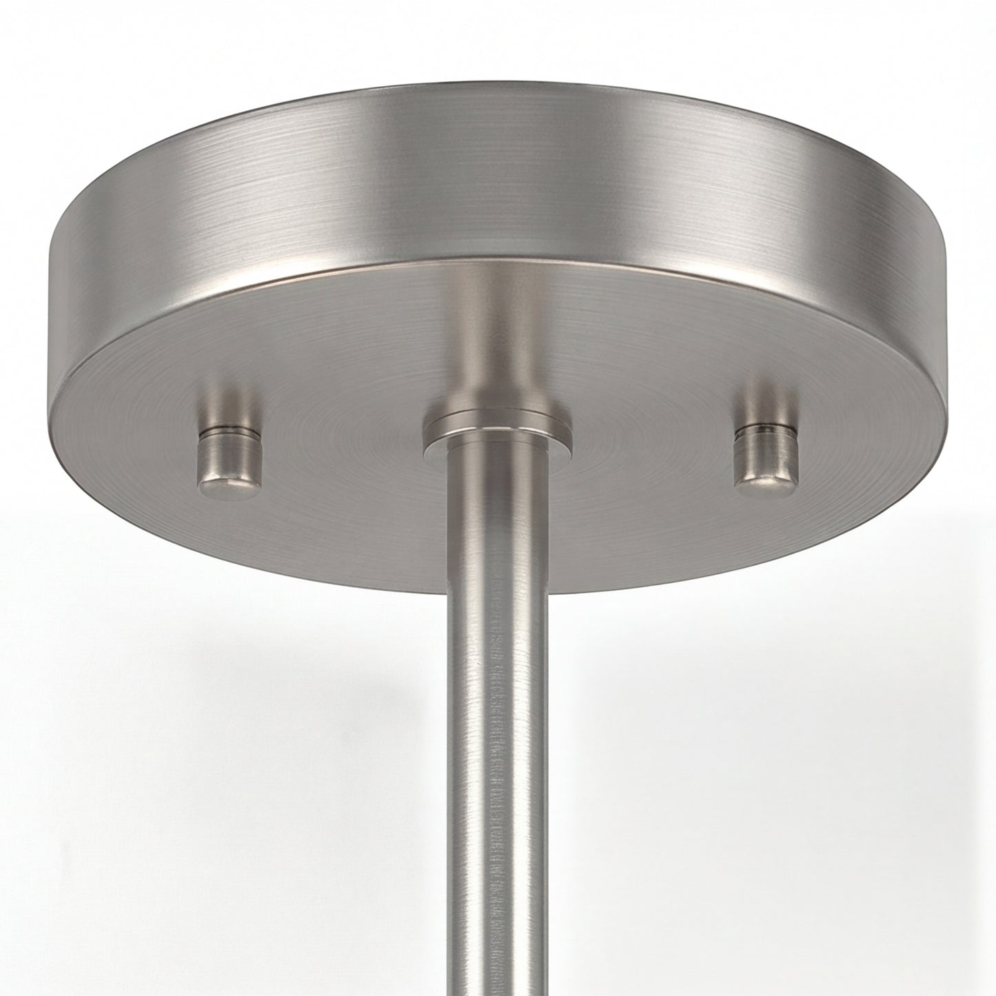 Semi Flush Mount Modern Crystal Chandelier Ceiling Light, Crystal Ceiling Light Fixture with E14 Base, Silver Tone