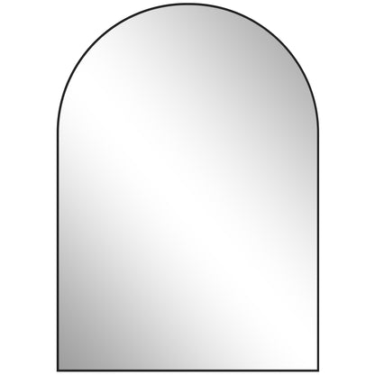 50 x 70cm Arched Home Mirror - Black