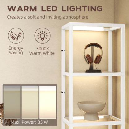 Four-Shelf Floor Lamp - White