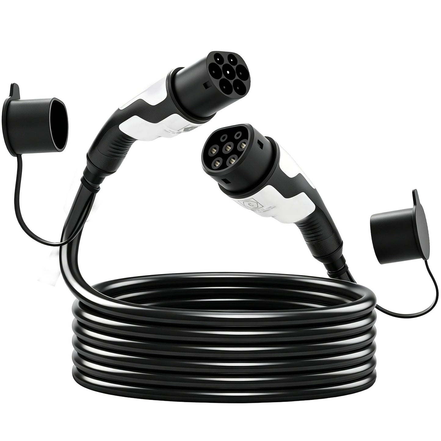 Type 2 EV Charging Cable, 22kW, 32A, Mode 3, 3-Phase, 10m Type 2 to Type 2 EV Extension Cable for EVs, PHEVs