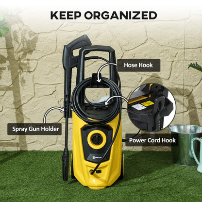 1800W High Pressure Washer, 150 Bar Pressure, 510 L/h Flow