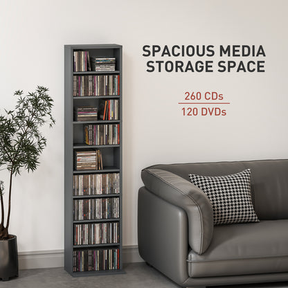 260 Narrow CD Storage Unit - Grey