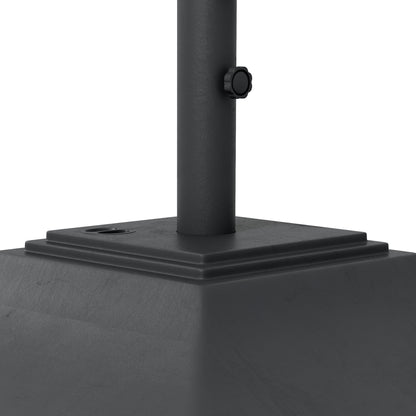 60kg Water/Sand Fillable Parasol Base, with Wheels - Black