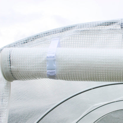 3 x 2 x 2m Polytunnel Greenhouse Replacement Cover ONLY Winter Garden Plant PE Cover for Tunnel Walk-in Greenhouse with Roll