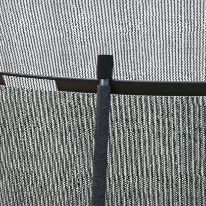 8ft Outdoor Trampoline with Enclosure Net, Spring Cover, Black