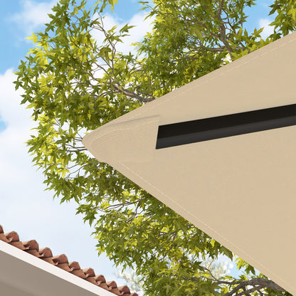 3 x 3(m) Gazebo Canopy Replacement Cover, Garden Gazebo Roof Replacement with Drain Holes, Water Resistant PVC Coating