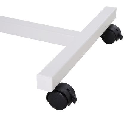 Height Adjustable Over Bed Table with Wheels, C Shaped Laptop Desk, Portable Hospital Bed Table for Living Room, Bedroom
