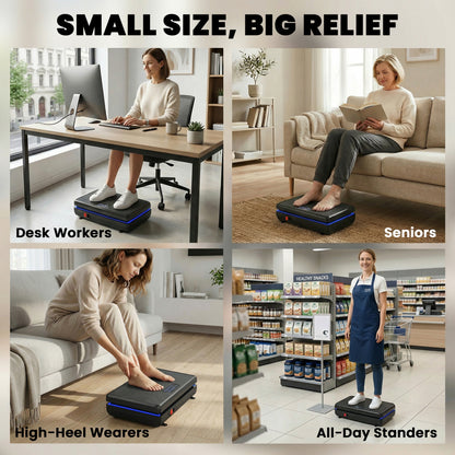 Vibration Plate Exercise Machine with 120 Speed Levels, 5 Programs, Quiet Vibrating Plate with Resistance Bands
