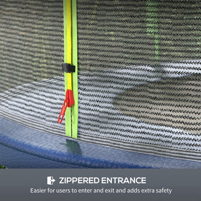 8ft Trampoline Net Replacement with 6 Plastic Pole Covers