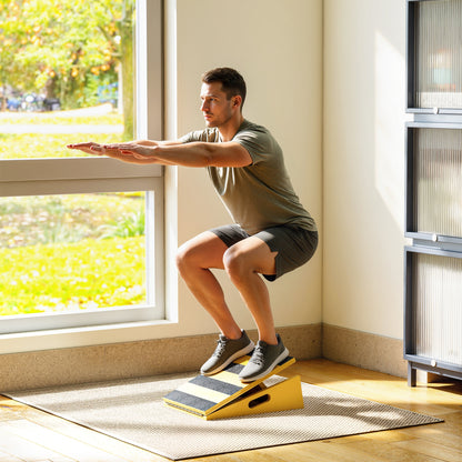 Portable Slant Board, Adjustable Incline Board Calf Stretcher with Extra Side-Handle Design for Home Gym