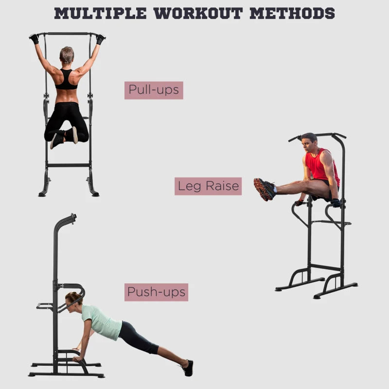 Multi-Function Power Tower Dip Station and Pull Up