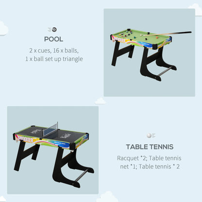4in1 - Multi Gaming Table - Hockey, Football, Table Tennis and Pool - For Kids